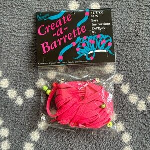 VINTAGE - Hot Pink Create-a-Barrette Kit